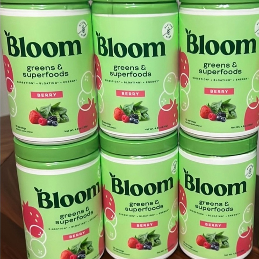 Bloom Nutrition Greens & Superfoods Powder, Mixed Berry- Brand New & Sealed